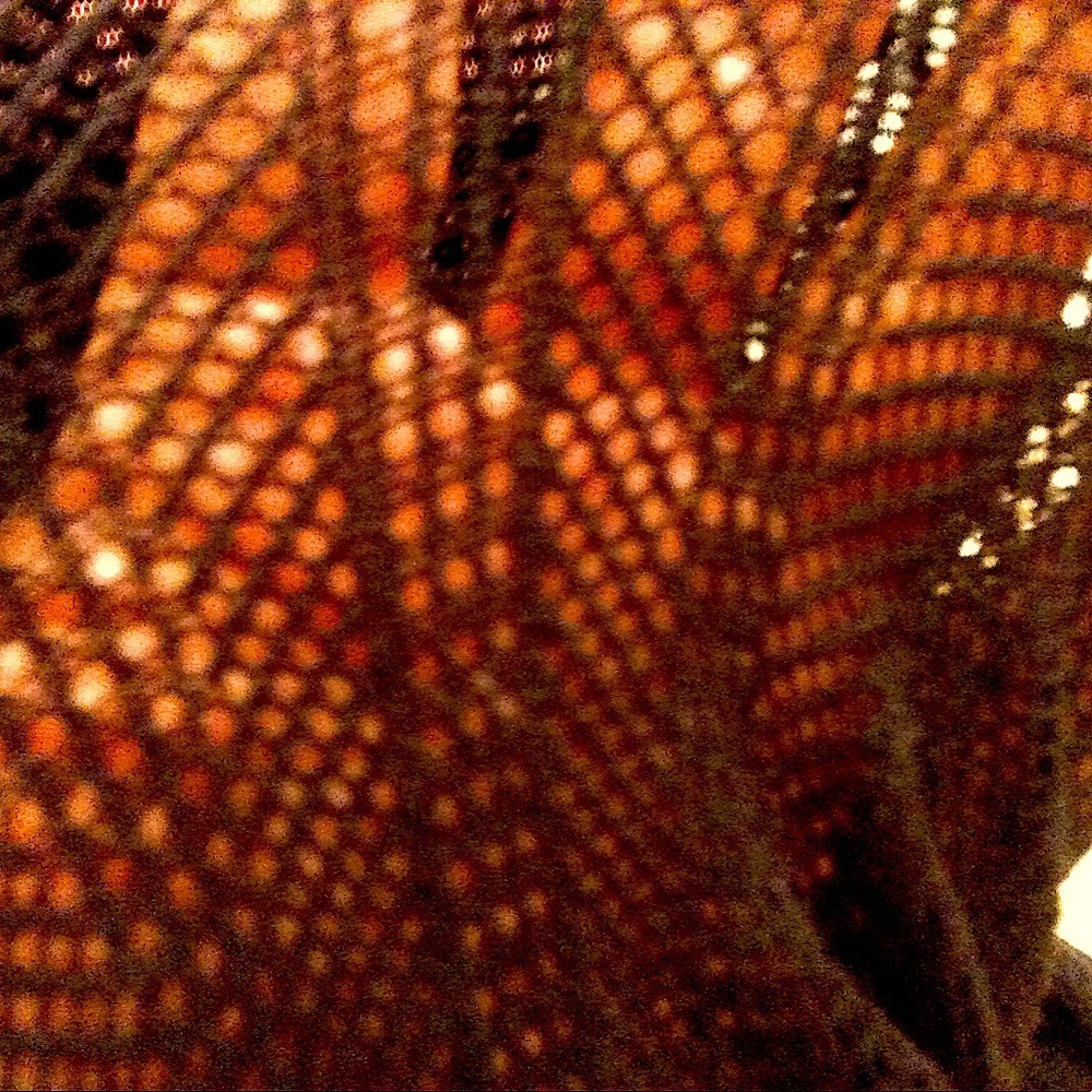 Wolford crochet knit pantyhose Vtg 90s catalog black large Lacey flaw Rare